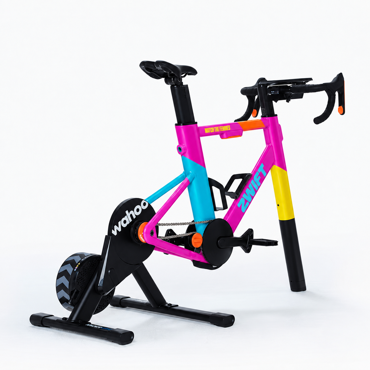 Zwift Ride with Wahoo KICKR CORE 2 Smart Trainer – Indoor Cycling Bundle with Virtual Shifting, WiFi & Race Mode
